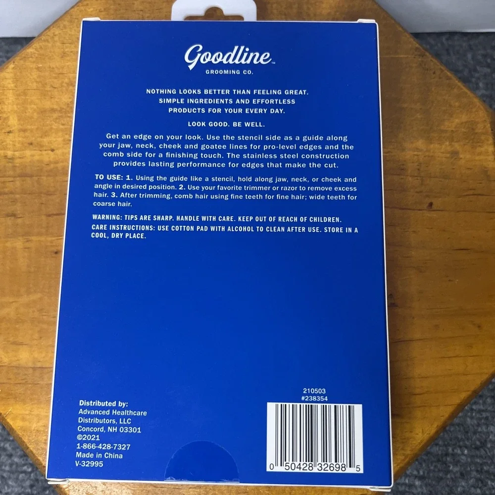 Goodline Grooming Company 2-In-1‎ Stainless Steel Beard Trimming Guide